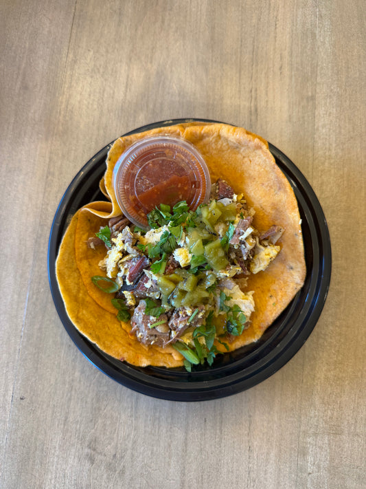 WAGYU BRISKET BREAKFAST TACOS