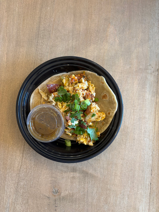 HATCH-CHORIZO & POTATO BREAKFAST TACOS